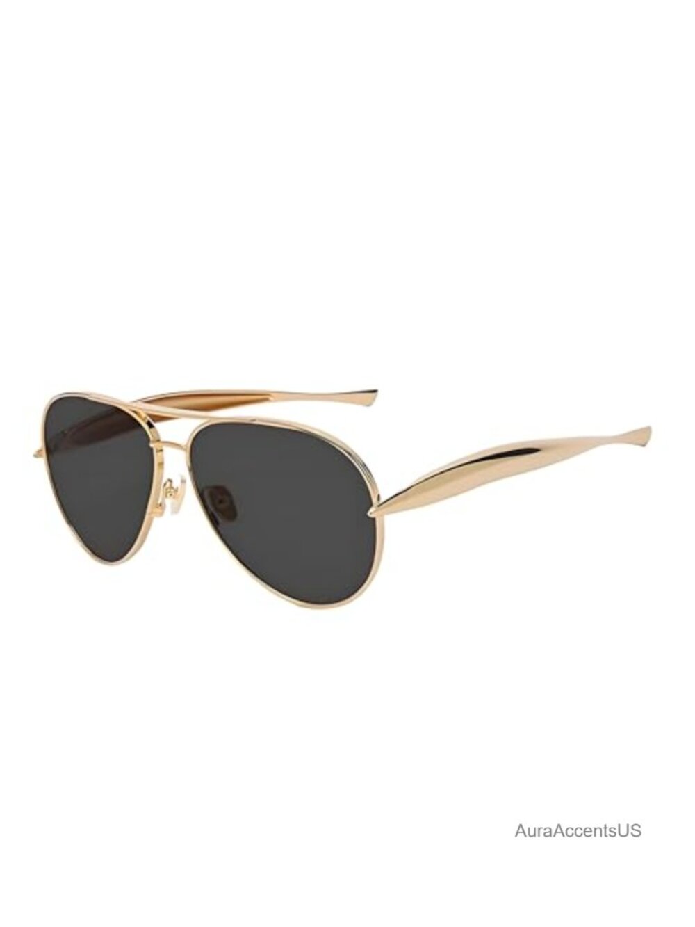 Oversized Hexagonal Aviator Sunglasses UV400 Protection Women